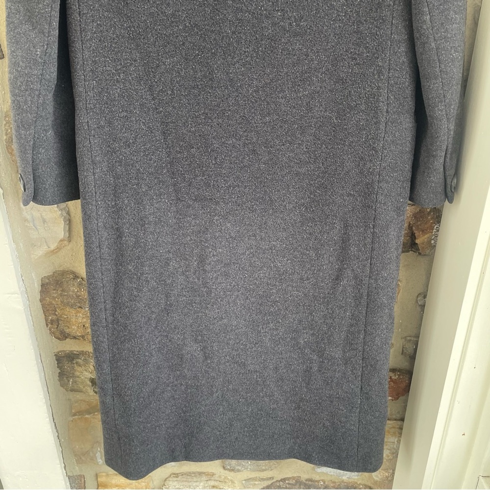 Vintage Union Made Regency Cashmere Baltmans NY Double-Breasted Dark Gray Coat 4 - Picture 11 of 15